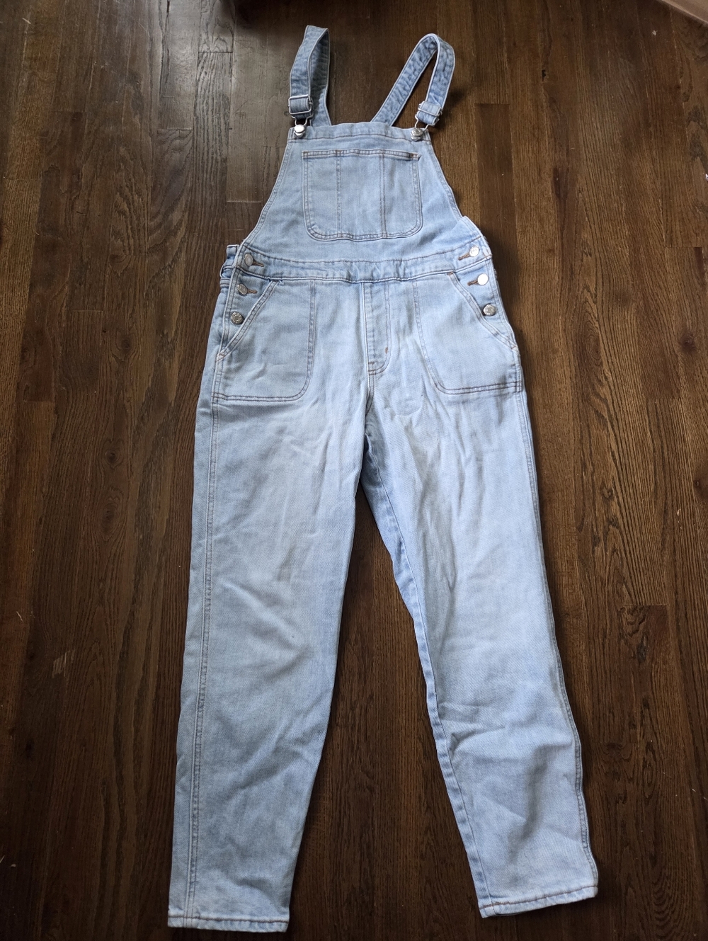 Old Navy Womens 8 Light Blue Overalls
